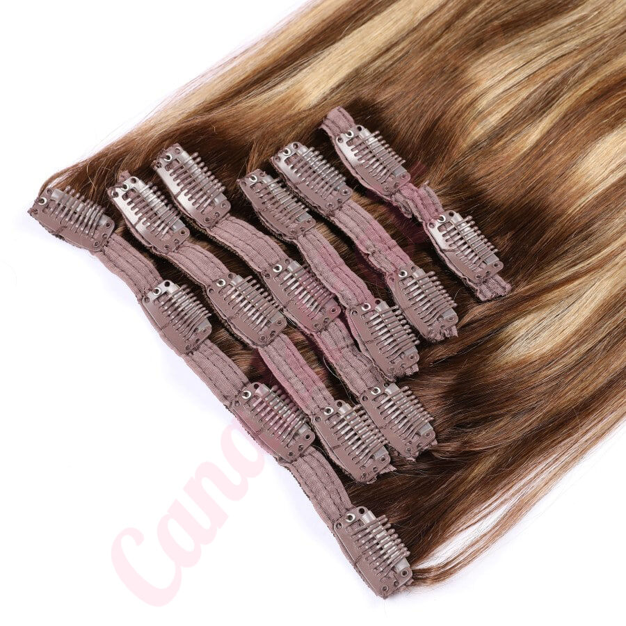 Ombre Balayage Clip in hair extensions Real Human Hair Ombre Balayage